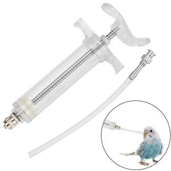 

NICEYARD 1 Set 20ml/50ml Parrot Feeding Syringe Birds Feeding Syringe Kit With 6 Pcs Curved Gavage Tubes