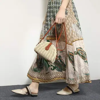 

Crossbody Straw Bag Womens Straw Handbag Shoulder Bag For Beach Travel And Everyday Use