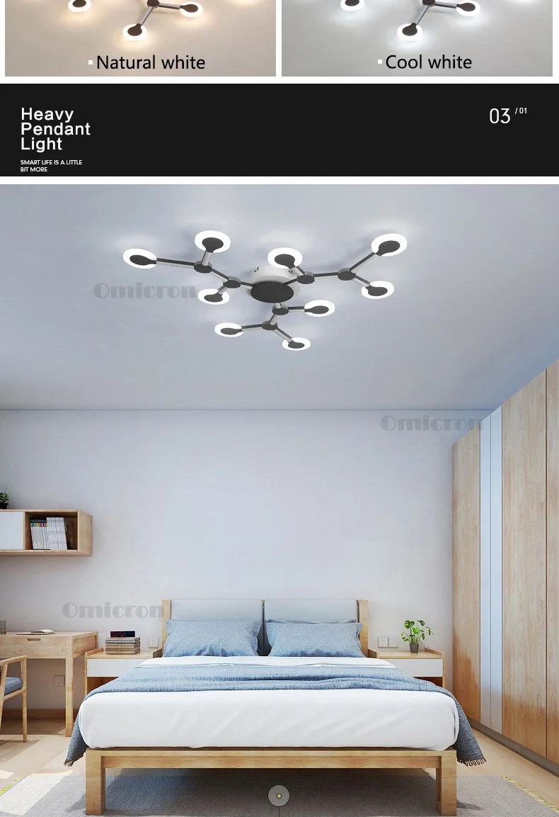 Креативный светодиодный потолочный светильник для гостиной светильник s спальня металл+ акрил скандинавские лампы Современные светодиодные потолочные лампы lampara techo