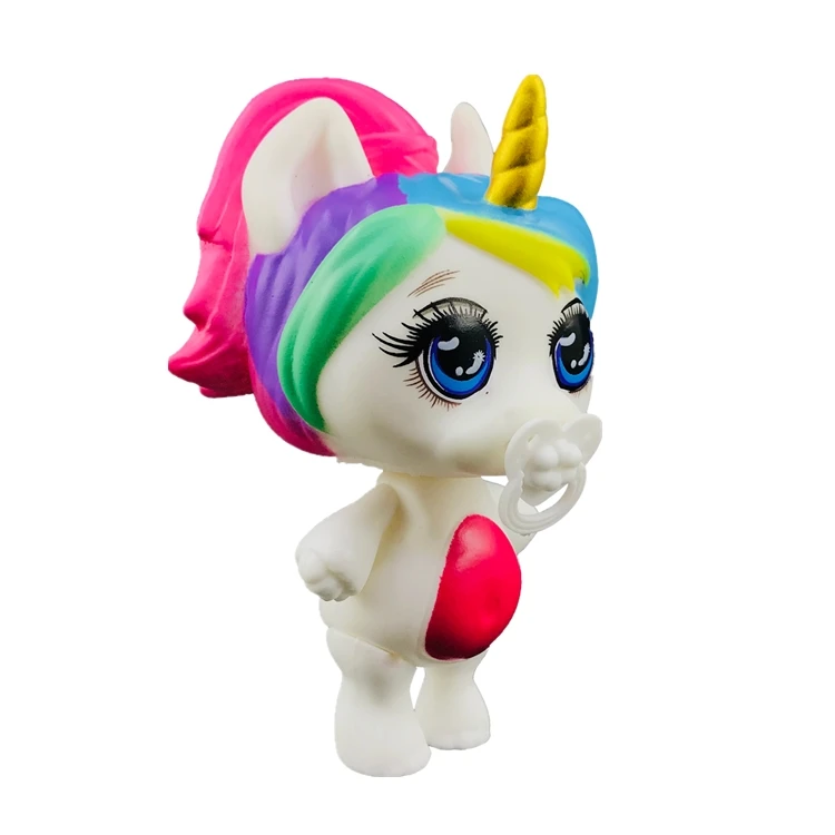 Lanyitoys, новинка, мягкие, 6 милых стилей, 3,5 дюймов, poopsie, мягкие игрушки - Цвет: unicorn