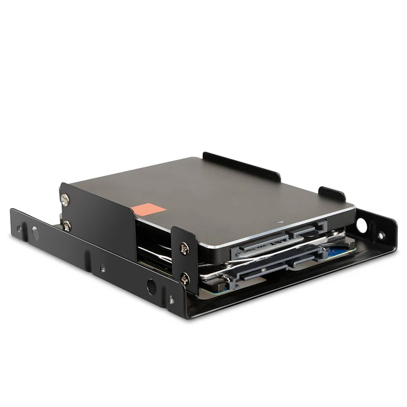 Металлическая Рамка 2,5 дюймов до 3,5 дюймов внешний HDD SSD металлический монтажный комплект адаптер кронштейн с SATA кабель питания винты R10