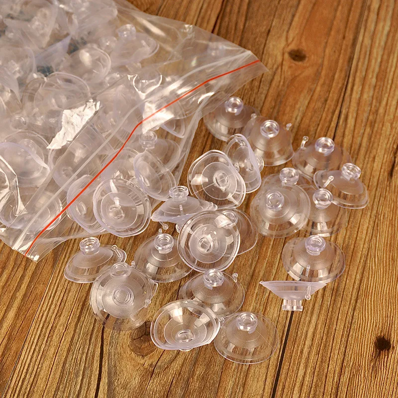 Горячие 10 шт Мощные присоски перфорированные прозрачные пластиковые присоски 4 см диаметр присоски