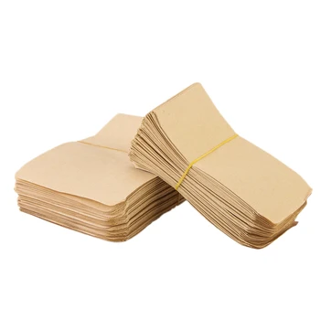 

100Pcs Brown Kraft Seed Bag Breeding Bag Is Used to Store Seeds, Small Parts, Coins, Jewelry, Etc. (About 6X11 cm)