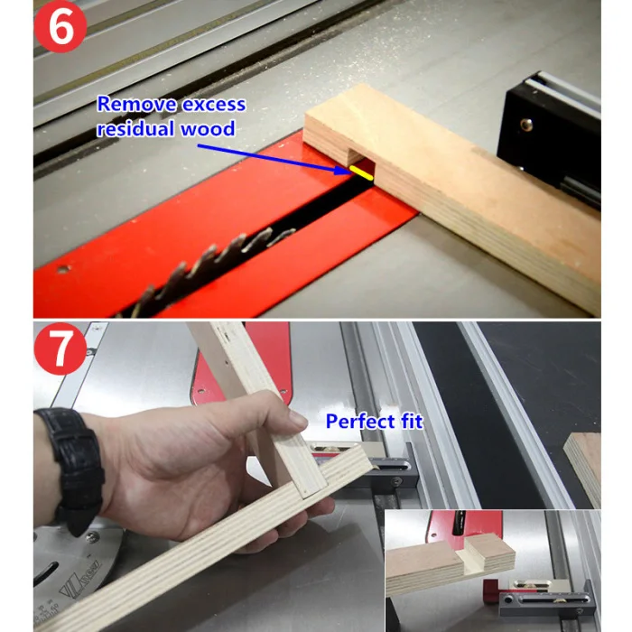 Новейший деревообрабатывающий стол измерительные блоки столы пила слот регулятор врезной и шип инструмент