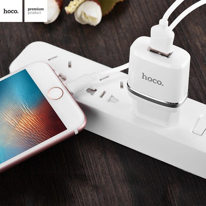 HOCO C11 10 шт./лот 5 в 1A USB зарядное устройство для iPhone 11 Xs Max ЕС вилка настенное зарядное устройство адаптер для samsung Xiaomi huawei