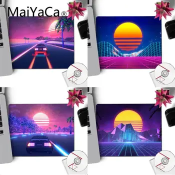 

MaiYaCa Neon Retrowave Night Computer Gaming Mousemats small mousepad gamer 29x25cm Computer Gaming mouse pad