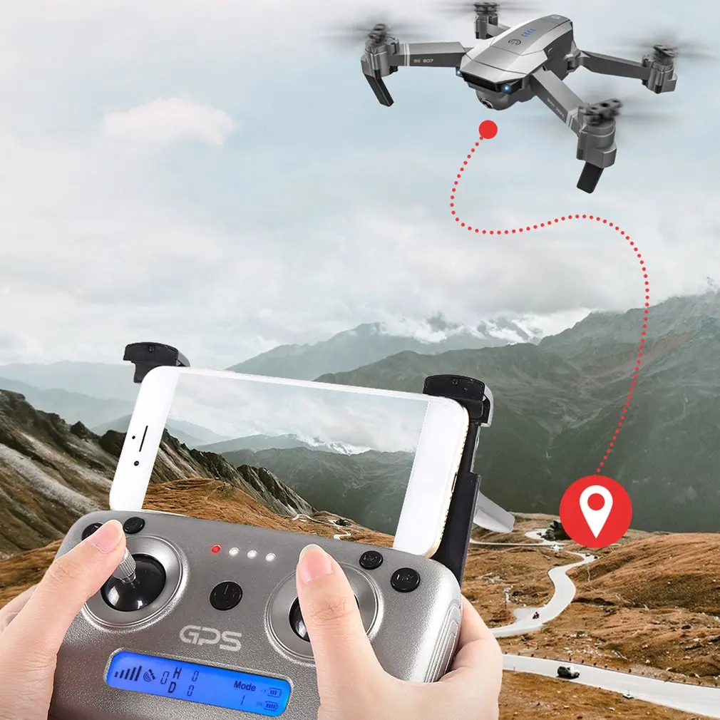 SG907 gps Дрон с 4 K/1080 P HD камерой 5G анти-встряхивание FPV RC вертолет жесты фото Профессиональный Дрон RC игрушка машина