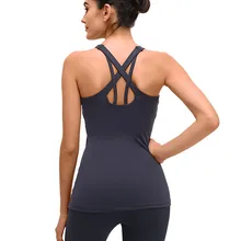 Эластичный Топ для йоги без рукавов сексуальный мягкий пуш-ап Спортивная безрукавка быстросохнущая фитнес-тренажерный зал сетка Сращивание Йога рубашки