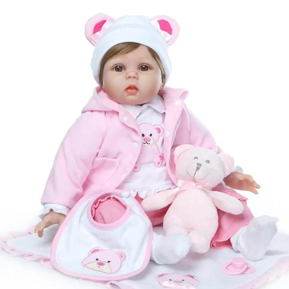  Kuulee Cute Soft Realistic Silicone Vinyl Baby Doll Toys for Children Christmas Birthday Doll toy a