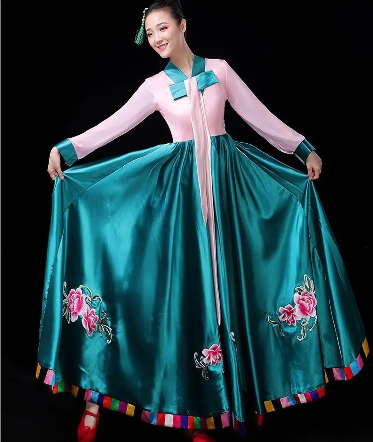 Новые корейские танцевальные костюмы одежда для выступлений Hanfu для взрослых женщин dachangjin традиционный дворец этнические сцены