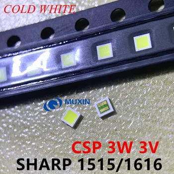 

50pcs For SHARP LED LCD Backlight TV Application LED Backlight 3W 3V CSP 1515 1616 Cool white for TV Application