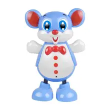 Детские электронные мультфильм мышь робот упражнения практическая способность цвет познание дети поют танец светильник игрушки подарок на день рождения