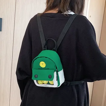 

Women's Bag New Fashion Trend Solid Color Cute Pattern Canvas Pack Chest Bag Pocket Ladies Simple Shoulder Bags Bolso Mujer