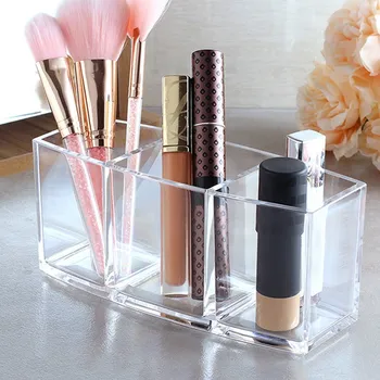 

Acrylic Makeup Organizer Cosmetic Holder Makeup Tools Storage Box Brush and Accessory Organizer Box