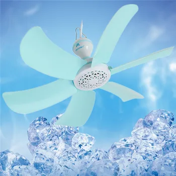 

6 leaf blades scilent ventilador bedroom hanging mosquito net ceiling fan energy saving 7W ventilator plug adpter send free