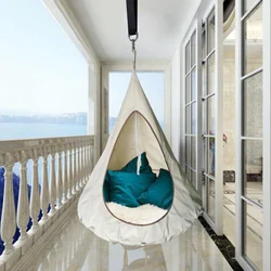 Soucoupe volante en Nylon Portable, chaise hamac, balançoire d'arbre pour enfants, pour randonnée Camping voyage jardin cour 