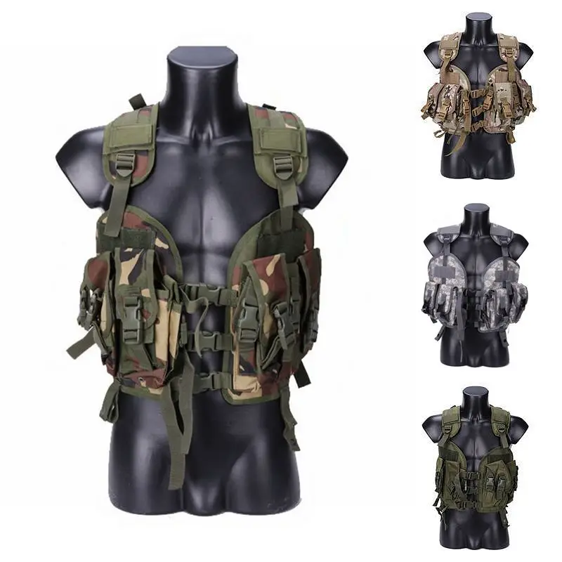 

Tactical Vest Multi-pocket Army CS Hunting Vest Camping Hiking Military Accessories Army Combat Body Armor With Water Bag