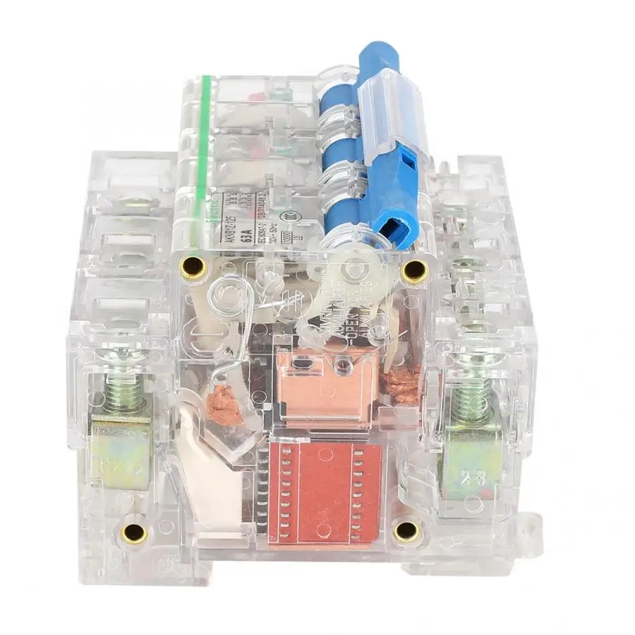 DZ47 3P 690 В AC 63A/80A/100A/125A MCB прозрачный чехол мини воздушный автоматический Выключатель dc Автоматический выключатель