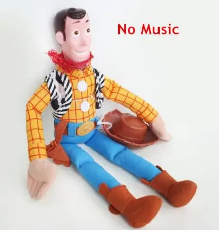 45cm plush toy 1 шт. 45 см История игрушек 3 4 говорящий Вуди Фигурки Коллекционная модель куклы игрушки для детей Рождественский подарок на день рождения - Цвет: 45cm plush toy