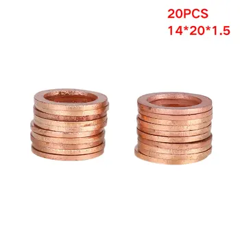 

Solid Copper New Gasket Hardware Kits Accessories Professional Washers Sump Plug General 20Pcs Anti-Crush Anti-Deformation