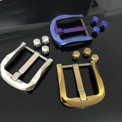 40mm Titânio Puro Pin Fivela de Cinto para 38 39 milímetros dos homens Cinto De Couro DIY Acessórios