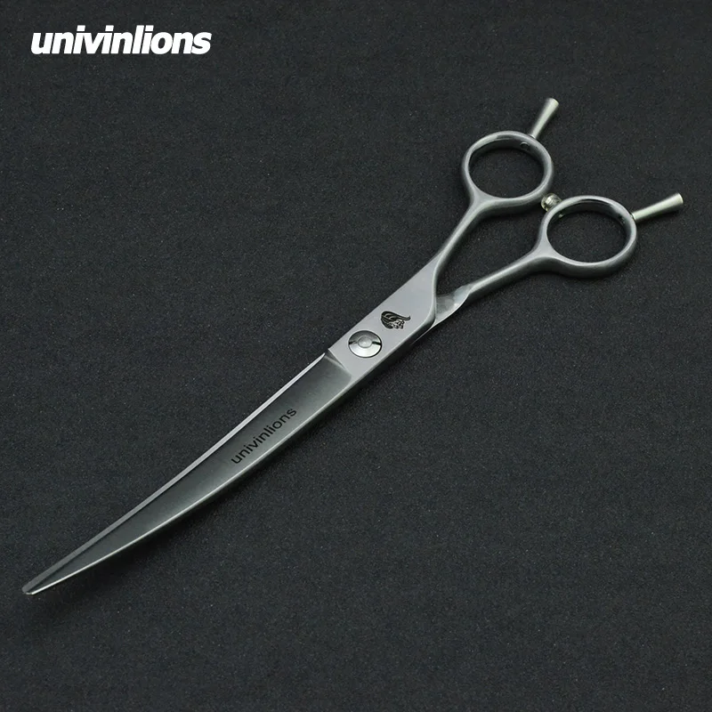 7" Pet Dogs Gromming Scissors Cutting Shears Sharp Edge Animals Cat Up Curved Scissors Upward Barbers Cutting Tools High Quality