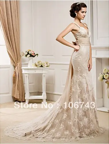 vestido de noiva сексуальные платья для невесты с кружевами и бантиком, натуральные платья для невесты
