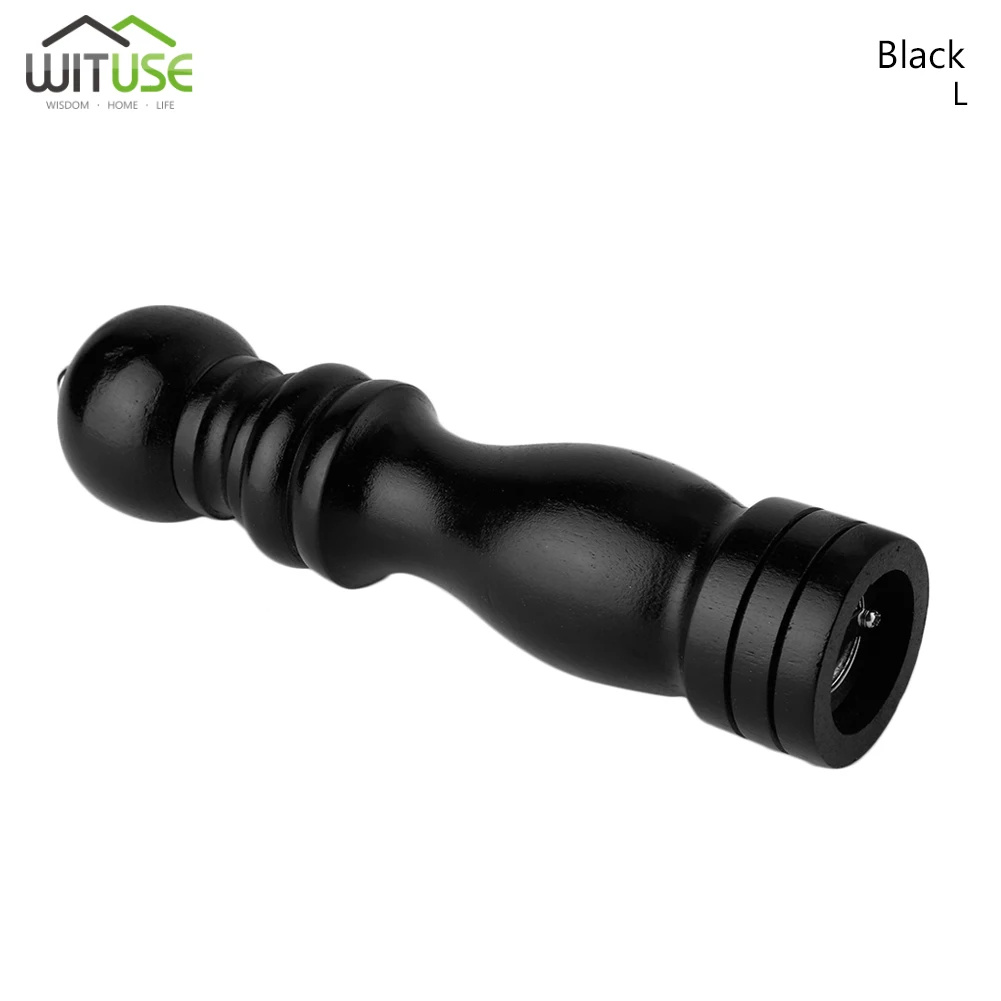 Black large size Мельница для перца из нержавеющей стали, солевая мельница, мульлер, кухонные аксессуары, кухонный инструмент, кухонные гаджеты, мельница для специй и соуса - Цвет: Black large size