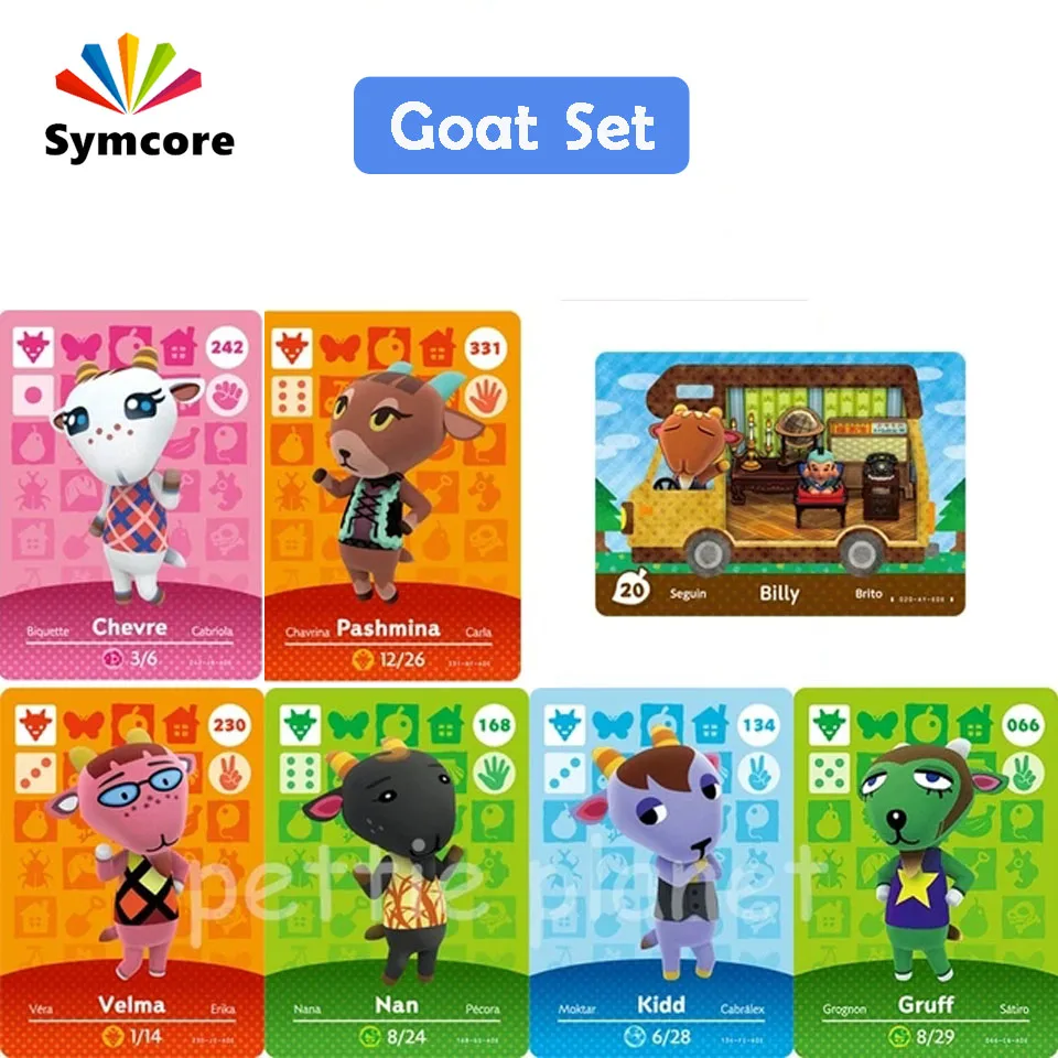 Goat Set Animal Crossing Amiibo Card New Horizons Nfc Card For Nintendo  Switch Ns Games Amibo Cards Villager Goat Collect All - Access Control Card  - AliExpress