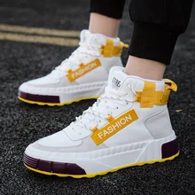 Популярная мужская обувь с высоким берцем на осень и зиму г. Модная брендовая танцевальная обувь в стиле хип-хоп, хип-хоп Корейская повседневная обувь