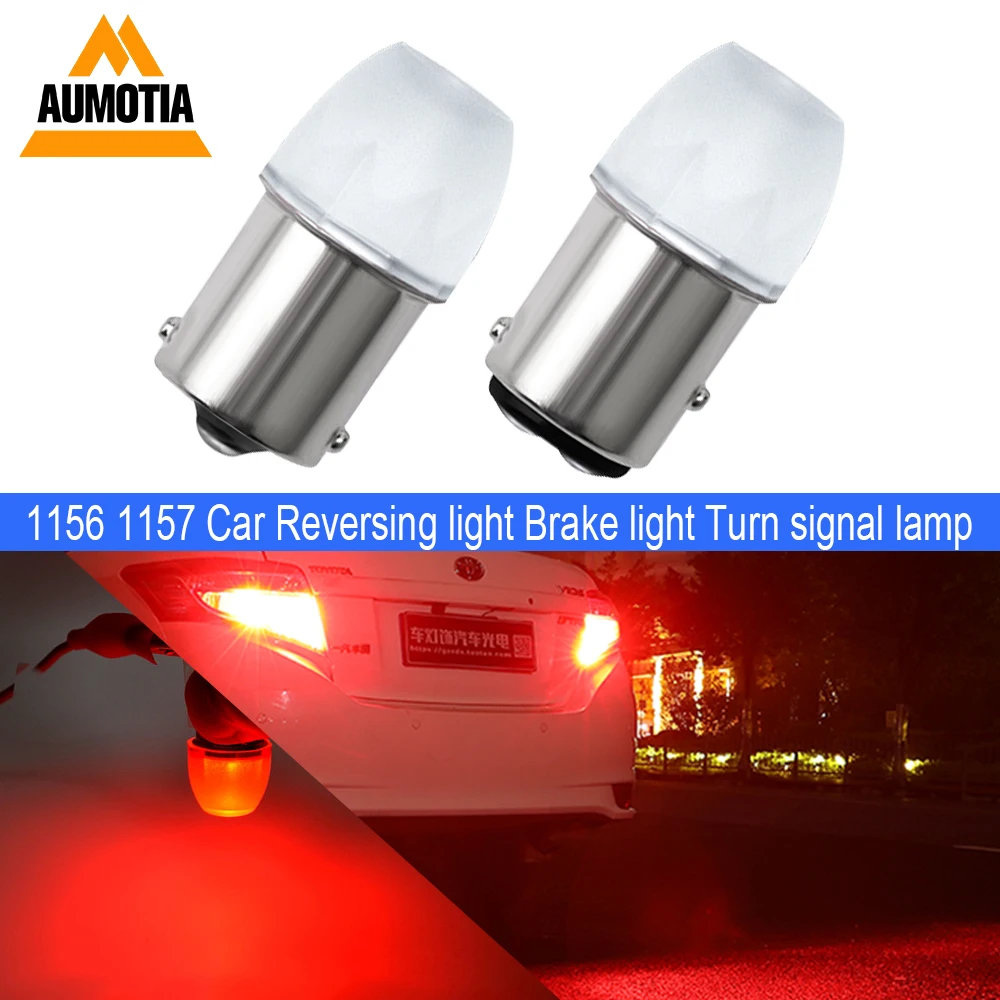 100pcs NEW 1156 1157 P21W 7506 BA15S BAY15D LED Auto Brake Light Car DRL Driving Lamp Reverse Bulbs Turn Signals