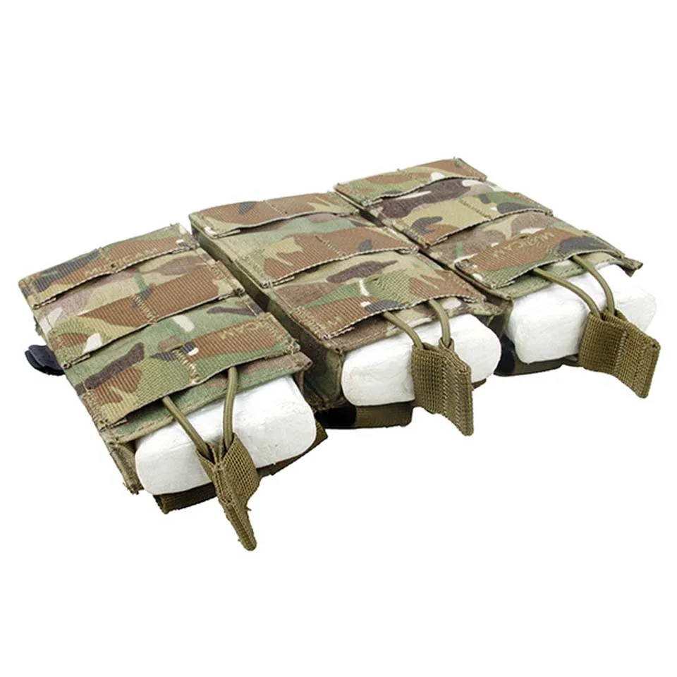 TMC тактические сумки тройной Молл 556 подсумок для журналов Тактическая Военная облегченная модульная система переноски снаряжения жилет сумка для хранения Trigeminy