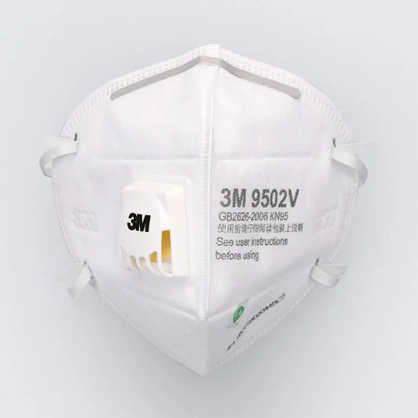 

3M 9502V Mask With Filter Respirator Headband Anti Dust PM2.5 Protective Dustproof Protective Face Mask Free Shipping