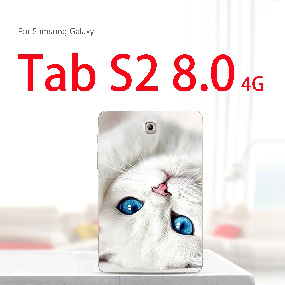 Краски планшетный чехол для Samsung Galaxy Tab S2 8,0 4G SM-T715C T719 SM-T710 Tab A 8,0 SM-T350 SM-T350X Tab3 8,0 SM-T310 T311 чехол - Цвет: T715 lan yan mao