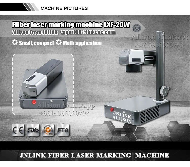Low cost portable fiber laser marking machine 20W-1