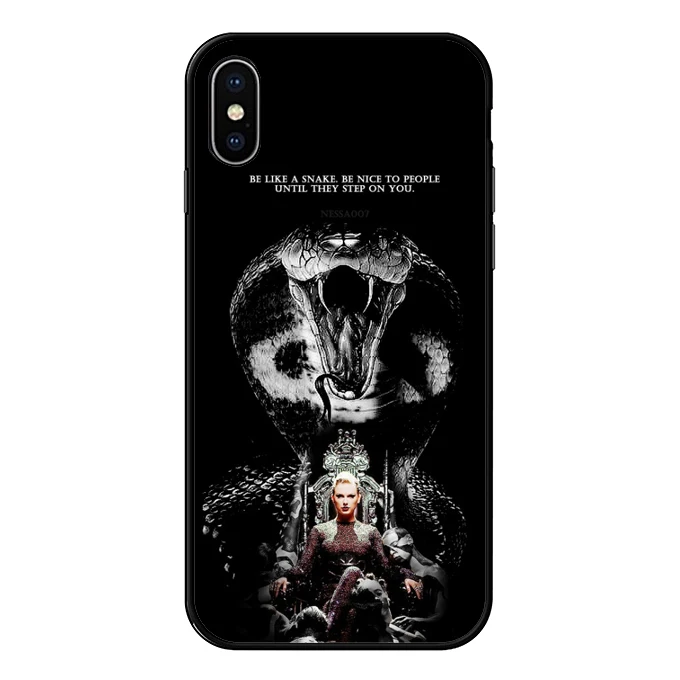 TPU Мягкий ТПУ чехол для телефона для iPhone X 10 pop singer Taylor для iPhone 6 6S 7 8 Plus 7 8 XS MAX XR Черный силиконовый чехол - Цвет: TPU