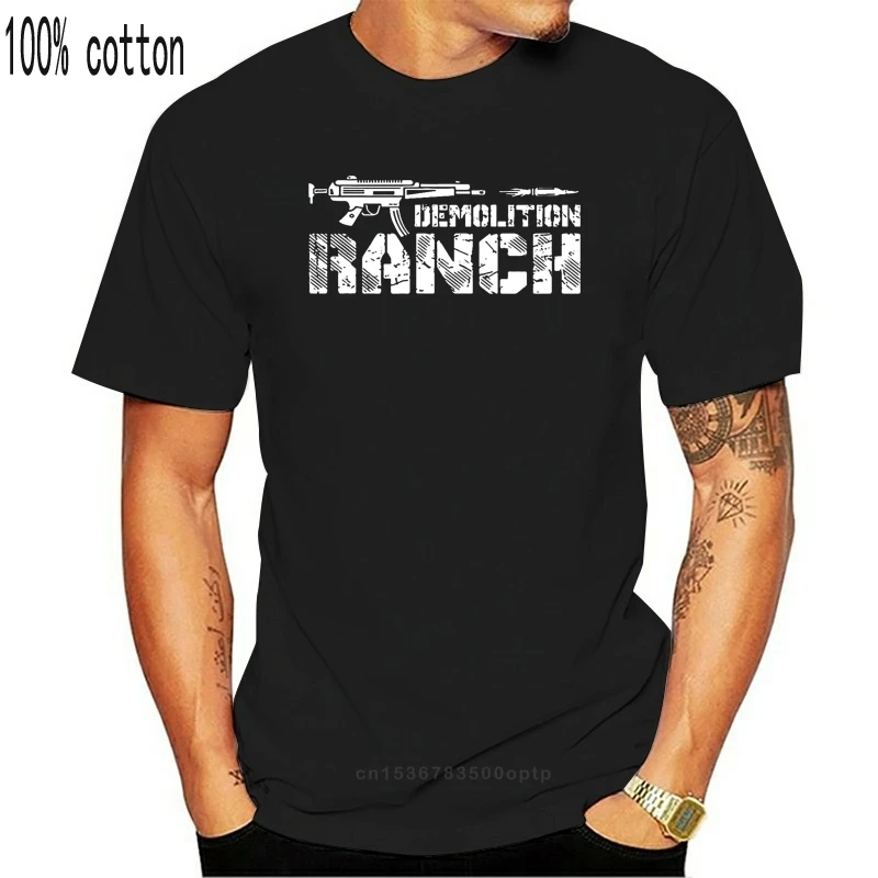 Demolition ranch American rights to bear arms Men t-shirt 100% cotton funny print tshirt men women shirts