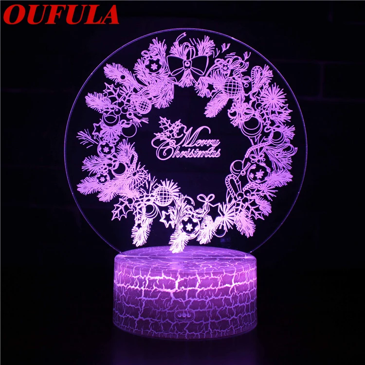 

Night LED Lights Novelty 3D lamp Cute Toy Gift 7 Color Abstract Artist Graphics Cartoon Atmosphere Lamp For Children Kids Room
