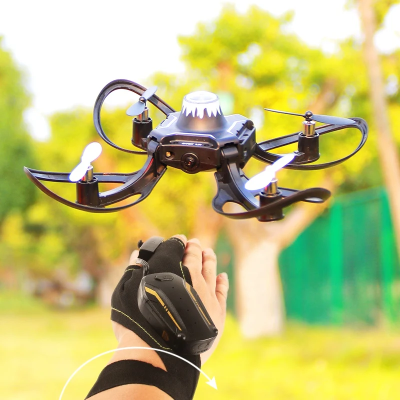 Мини Складная перчатка датчик руки Wifi управление RC вертолет игрушки жесты зондирования дроны самолет FPV Квадрокоптеры