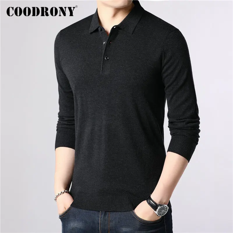 COODRONY Brand Sweater Men Classic Casual Turn-down Collar Pull Homme Cotton Wool Pullover Men Autumn Winter Soft Sweaters 91084 COODRONY Brand Sweater Men Classic Casual Turn-down Collar Pull Homme Cotton Wool Pullover Men Autumn Winter Soft Sweaters 91084