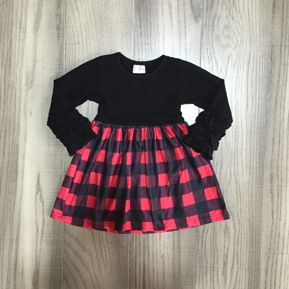 

baby girl clothes girls long sleeve dress girls red plaid dress girls classic dress wholesale