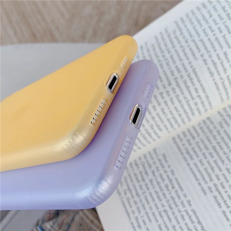 Милый силиконовый мягкий чехол для Iphone 7, 8, 6s, 6 Plus, 11 Pro, Xs, Max, Xr, X, прозрачный латексный Тонкий чехол карамельного цвета для Iphone 7, 6, X, S, P
