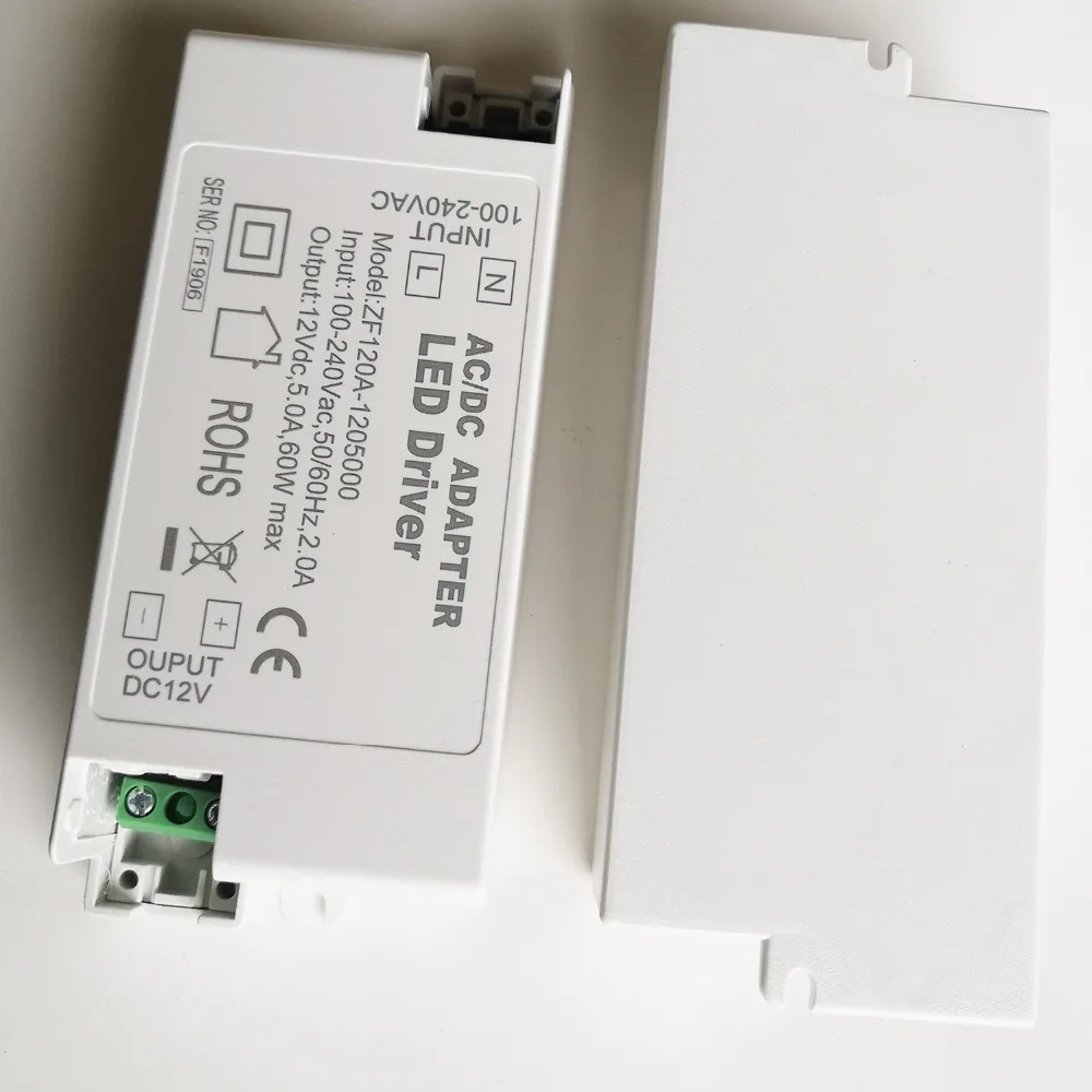 ZF120A-1202500 ZF120A-1205000 12VDC 30 Вт 60 Вт AC/DC адаптер Светодиодный драйвер балласт для потолочных огней погребенные люминесцентные лампы