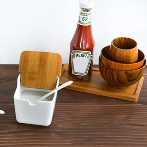 

Ceramic Flip Seasoning Jar Cruet Salt Kitchen Supplies Seasoning Box Seasoning Pot