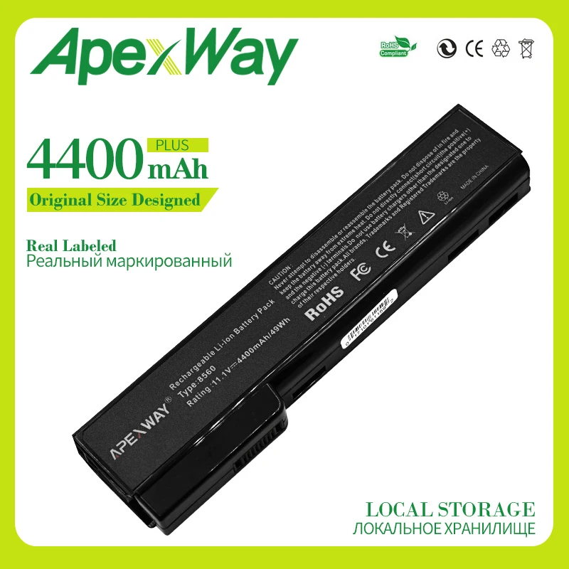 Apexway 4400 мАч Батарея для hp EliteBook 8460 P 8460 Вт 8560 P для ProBook 6360b 6460b 6465b 6560b 6565b CC06 CC06X CC06XL
