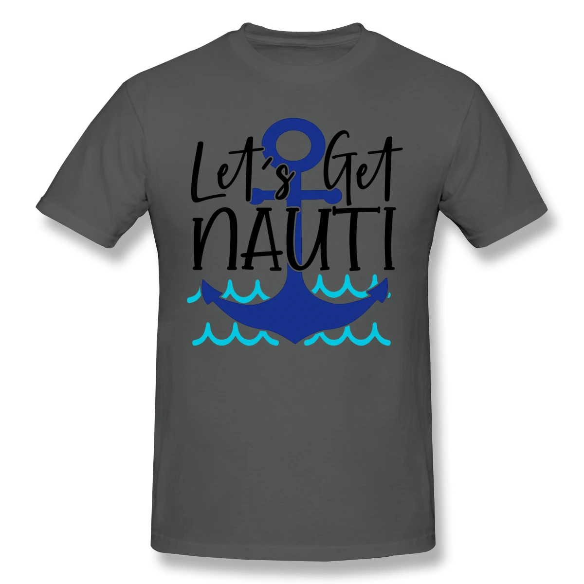 Let's Get Nauti/Хлопковые Забавные футболки с принтом Последняя поставка Мужская