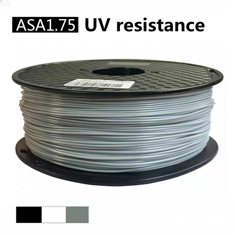 ASA Filament 3D Printer 1KG1.75mm Super Urability High Strength Best Sellers 1kg Plastic Consumables Material UV Resistance