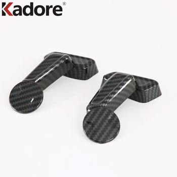 

For Hyundai Sonata 2020 2021 Car Styling ABS Carbon Fiber Interior Car Seat Adjustment Cover Trim Sticker Auto Accessories