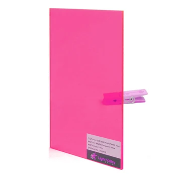 

Acrylic/PMMA Cast Transparent/Tinted Color Sheets 3.0mm for Jewelries, Crafts, Art Works, Decoration - Pink (1003)