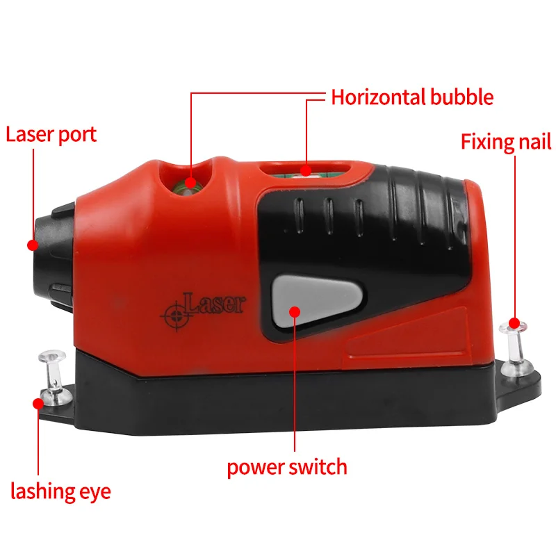 Laser level Level gauge Laser inclinometer Laser angle gauge Mini Vertical Spirit Level Tool Laser Guided Line Measurement